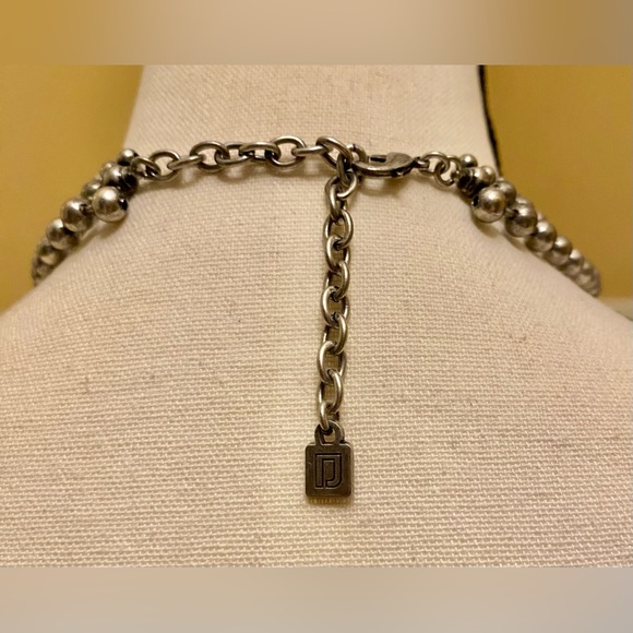 DANNIJO Antiqued Silver tone Collar Necklace; NEW - Picture 3 of 5